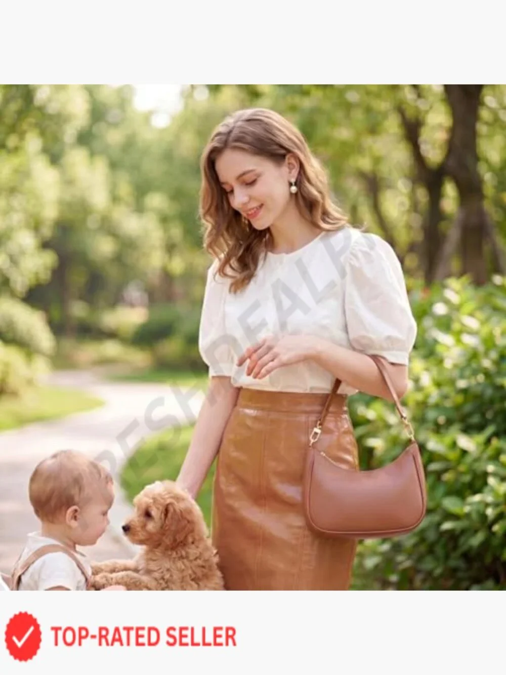 Shoulder Bag Hobo Tote Handbag Mini Clutch Purse Zipper Closure